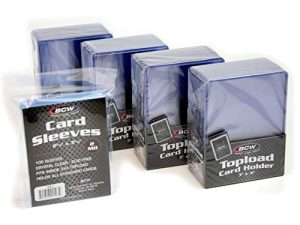 BCW 100-Count Card Toploaders et Card Sleeves