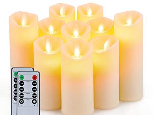 5plots 10 bougies sans flamme scintillantes