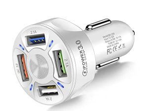 Amiss QC3.0 Adaptateur de chargeur de voiture