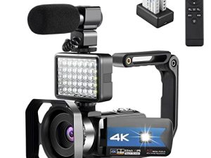 OIEXI Caméra 4K pour vidéos YouTube Caméscope