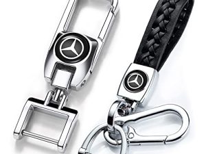 Porte-clés en cuir pour Mercedes Benz