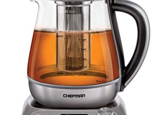 Bouilloire électrique numérique en verre Chefman