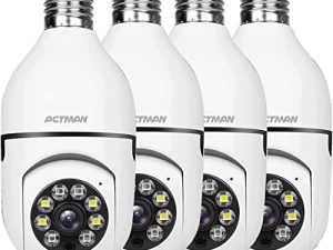 ACTMAN 4 PCS Light Socket Security Camera