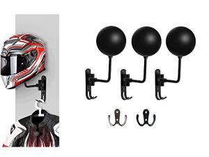 Support mural sphérique pour casque de moto