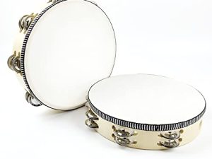 LOONELO Lot de 2 tambourins avec tambourin