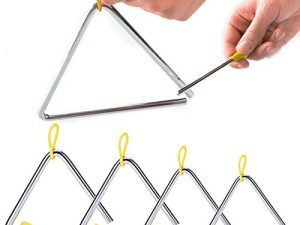 Lot de 5 ensembles d'instruments triangulaires musicaux