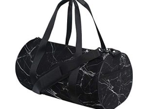 Sac polochon en marbre noir