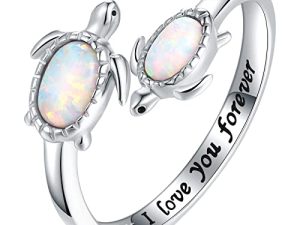 SuanlaTDS Bague Tortue Opale - Je T'aime