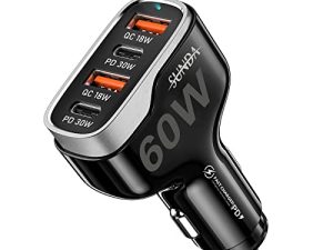 SUNDA Chargeur de voiture rapide USB C