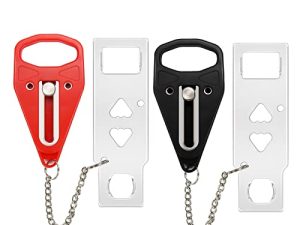 Lot de 2 verrous de porte portables