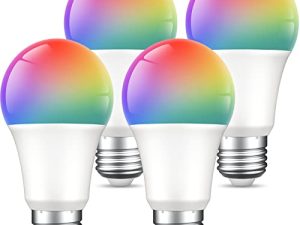 Ghome Lot de 4 ampoules LED intelligentes