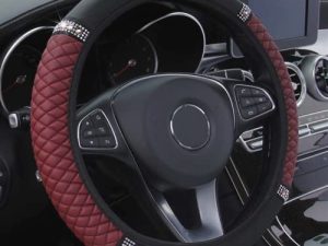 YSFKJ Housse de Volant en Cuir Diamant