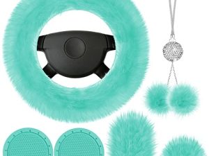 6 pièces ensemble d'accessoires de voiture moelleux