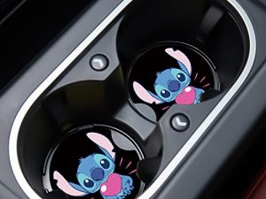 Voiture Cupholder Coaster Absorbant 2 Pack Mignon
