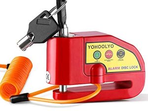 YOHOOLYO Verrouillage de disque d'alarme antivol de