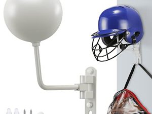 SKIKEN Support de casque (blanc brillant) mural