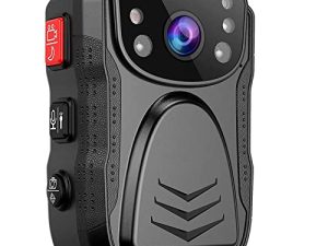 Caméra corporelle PatrolMaster 1296P UHD avec audio