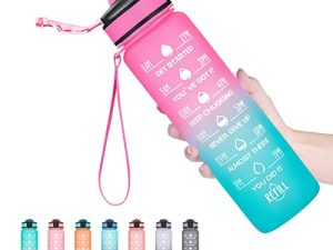 Bouteilles d'eau Hyeta 32 oz avec temps
