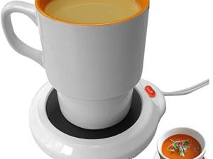 Chauffe-tasse électrique de bureau Evelots-café/thé/cacao/soupe-bougies parfumées-chaudes