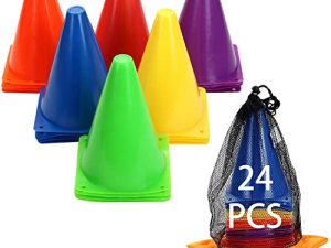 Ensemble de cônes de signalisation en plastique