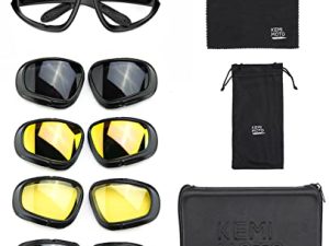 Kemimoto Lunettes de moto polarisées