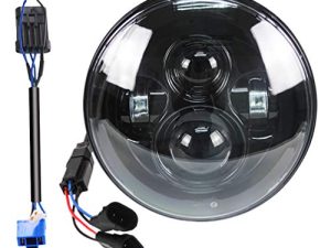 Phare LED super blanc de 7 pouces