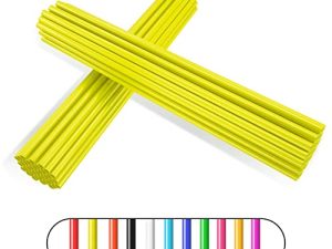 PSLER 72 PCS Jaune Spoke Skins Spoke
