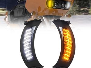 KUQIQI Road Glide Clignotants Motos Daytime Running