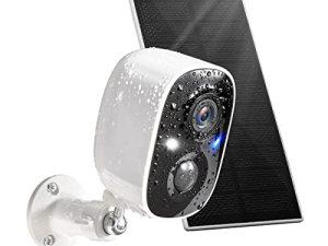 Caméra de sécurité solaire sans fil extérieure