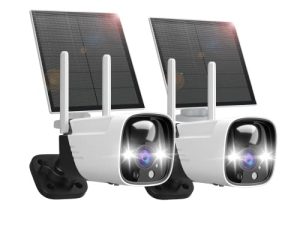 Caméra de sécurité extérieure 3MP à énergie