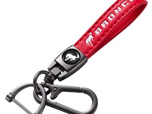Accessoires de porte-clés de voiture en cuir