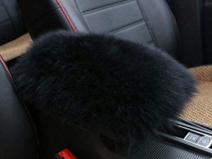 Forala Auto Center Console Pad Furry Sheepskin