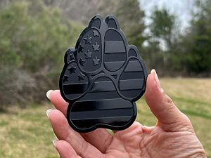 eVerHITCH Drapeau américain en métal Dog Paw