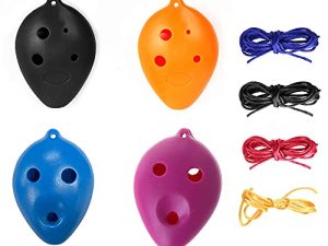 Jiayouy 4pcs Ocarina en Plastique Instrument 6