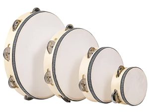 Tambourin pour adultes Tambourin en bois à