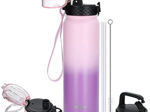 GOPPUS Bouteille d'eau de sport à double