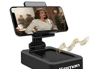 Support de téléphone portable avec haut-parleur Bluetooth