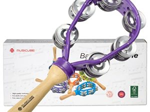 MUSICUBE Tambourin pour adultes Tambourin à percussion