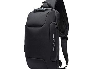 OZUKO Sling Backpack USB Anti-Theft Men's Chest