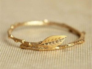 Maruayfahpratan Charm 18k Gold Filled Femme Feuille