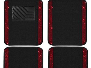 4 Pièces Paillettes Cristal Strass Tapis de
