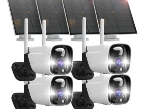 Lot de 4 caméras de sécurité extérieures