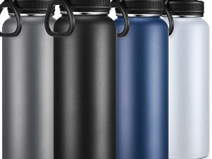 Lot de 4 bouteilles d'eau de sport