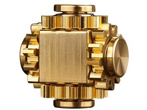 PAPUKA Pure Brass Cube Gears Linking Anti-Anxiety