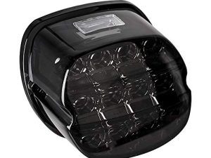 NTHREEAUTO Feu arrière LED fumé pour moto
