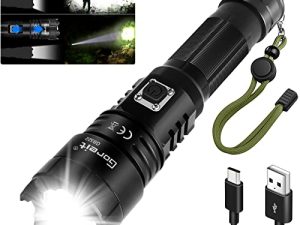 Lampes de poche Goreit haute lumens rechargeables