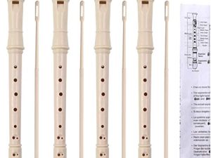 Lot de 4 flûtes à bec soprano