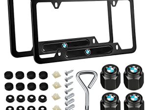 2PCS Cadres de plaque d'immatriculation pour BMW