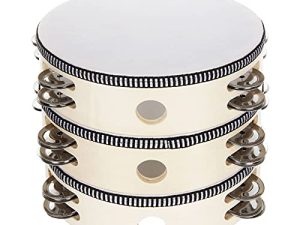 CertBuy Lot de 3 tambourins portatifs en