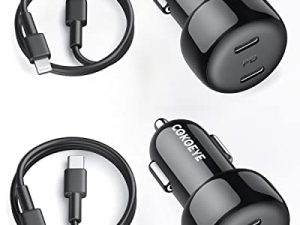 [Certifié Apple MFi] Chargeur de voiture USB